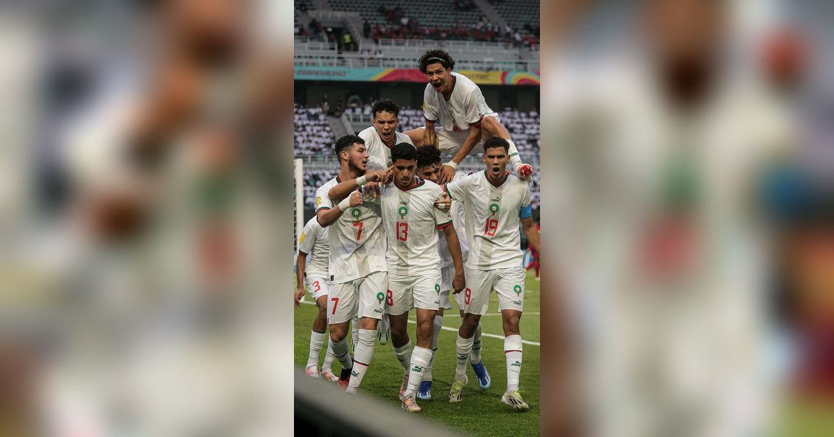 FOTO: Maroko Tekuk Panama, Saifdine Chlaghmo Cetak Gol Pertama di Piala Dunia U-17