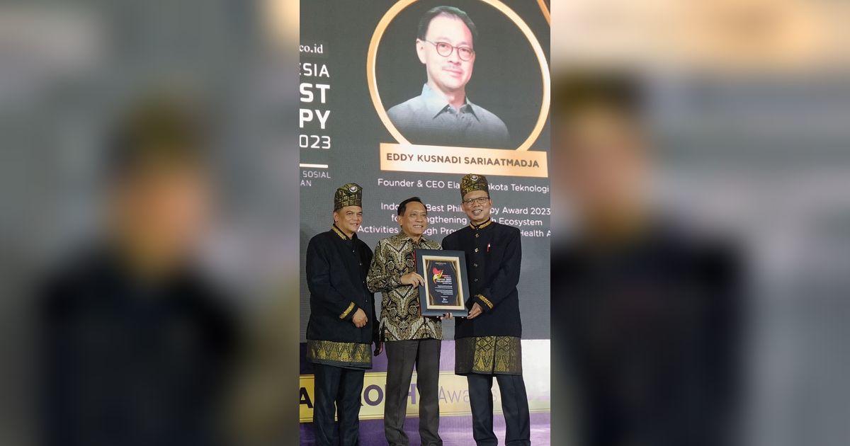 Raih Penghargaan Indonesia Best Philanthropy Award 2023, Ini Pesan Eddy Sariaatmadja