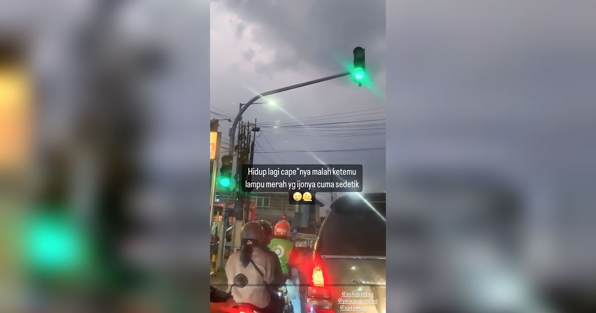 Lampu Hijau Ini hanya Nyala 2 Detik, Bikin Pengendara Emosi