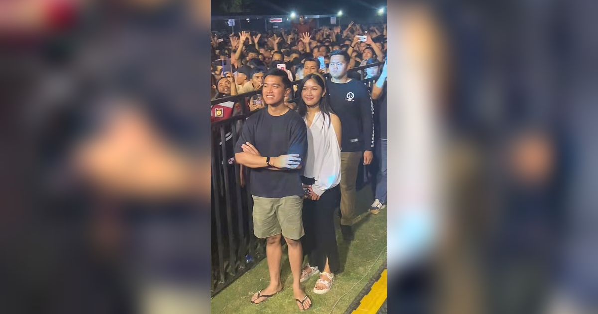 Kaesang Pangarep Datang ke Konser Dangdut, Cuma Pakai Sandal Jepit