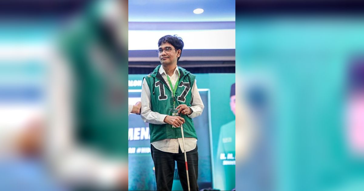 Inspiratif! Kisah Sikdam Hasyim Caleg Tunanetra Berprestasi PPP Punya Mimpi Perjuangkan Kaum Disabilitas