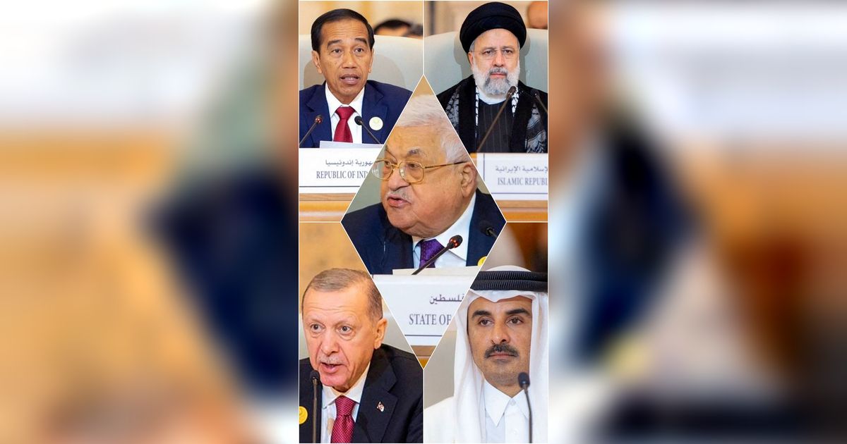 FOTO: Hasil Pertemuan KTT Luar Biasa OKI di Riyadh, Negara-Negara Arab Sepakat Tuntut Keras Israel Sudahi Serangan Brutalnya ke Gaza