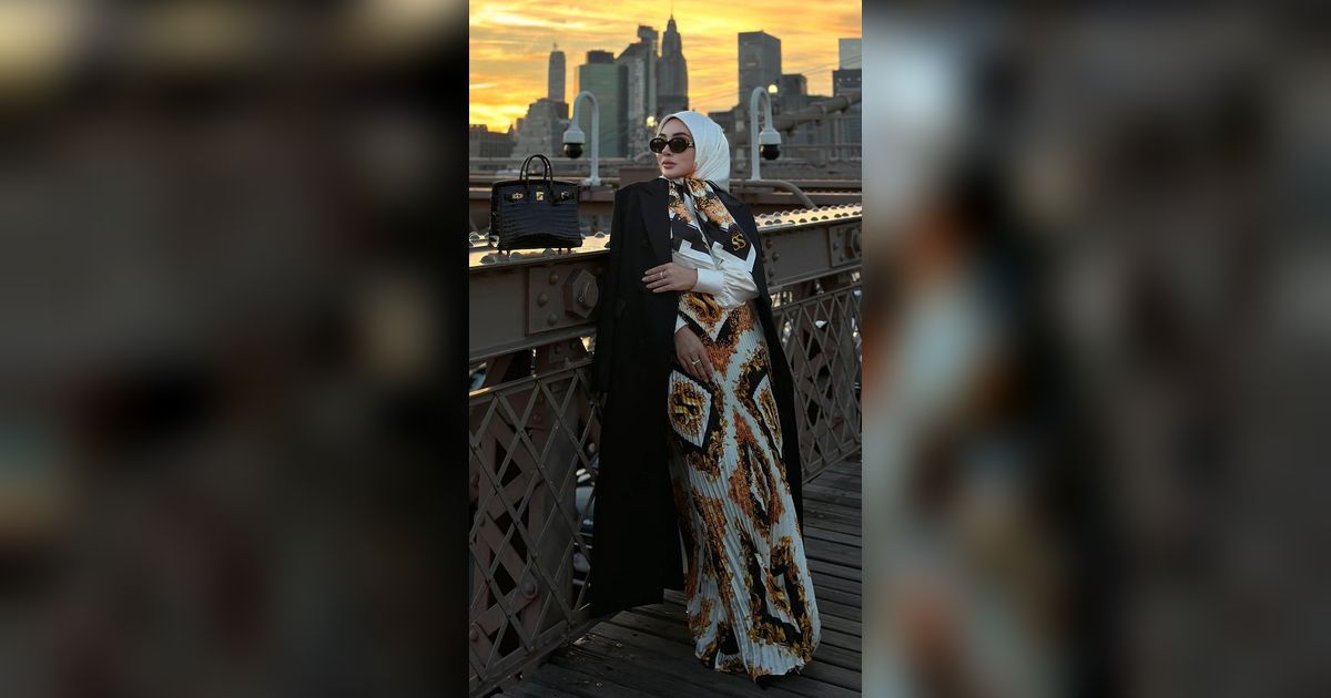 OOTD Shella Saukia, Crazy Rich Aceh yang Sumbang Rp1 Miliar untuk Palestina