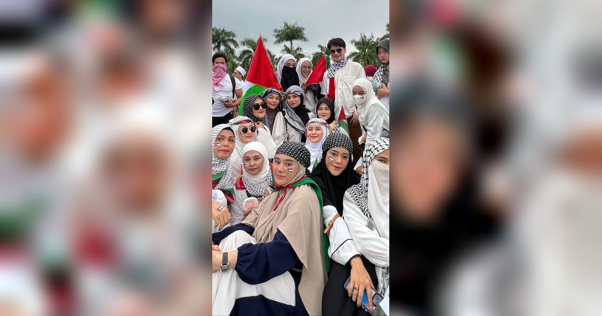 Potret Artis Indonesia Pakai Hijab Bermotif Palestina, Bentuk Dukungan Sepenuh Hati