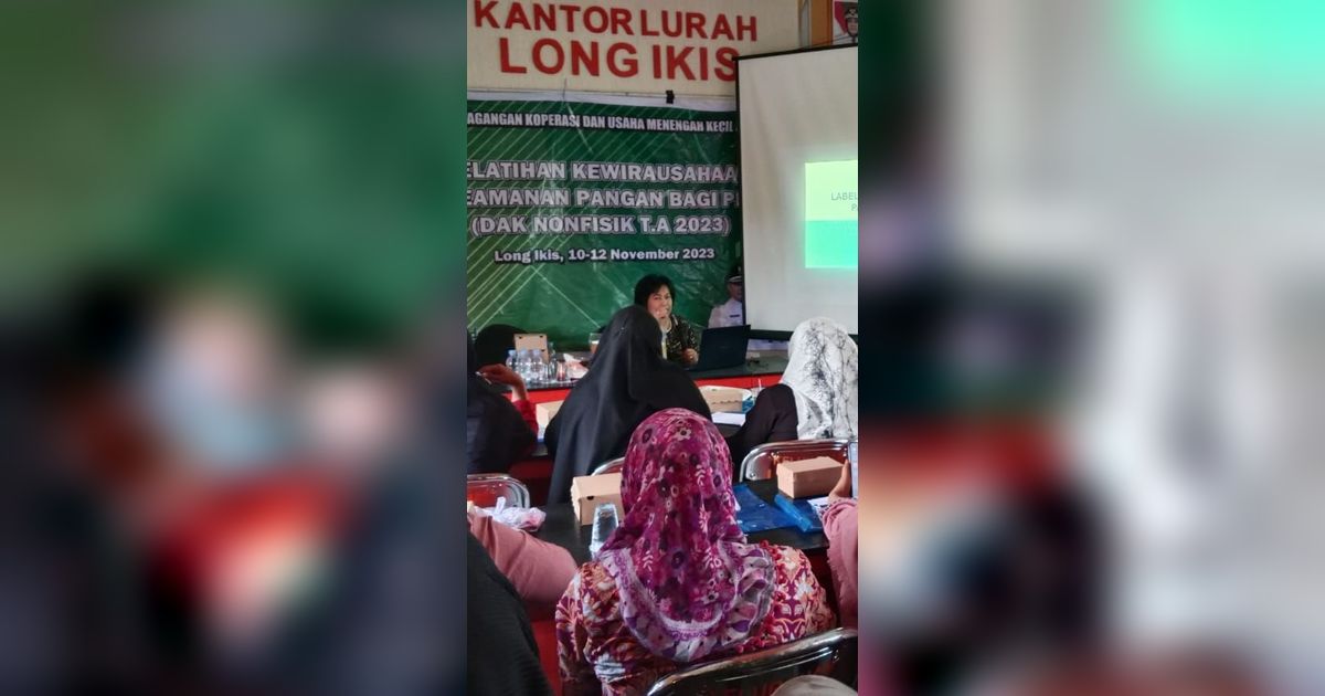 Disperindagkop UKM Kabupaten Paser Gelar Pelatihan Keamanan Pangan Bagi Pelaku Usaha