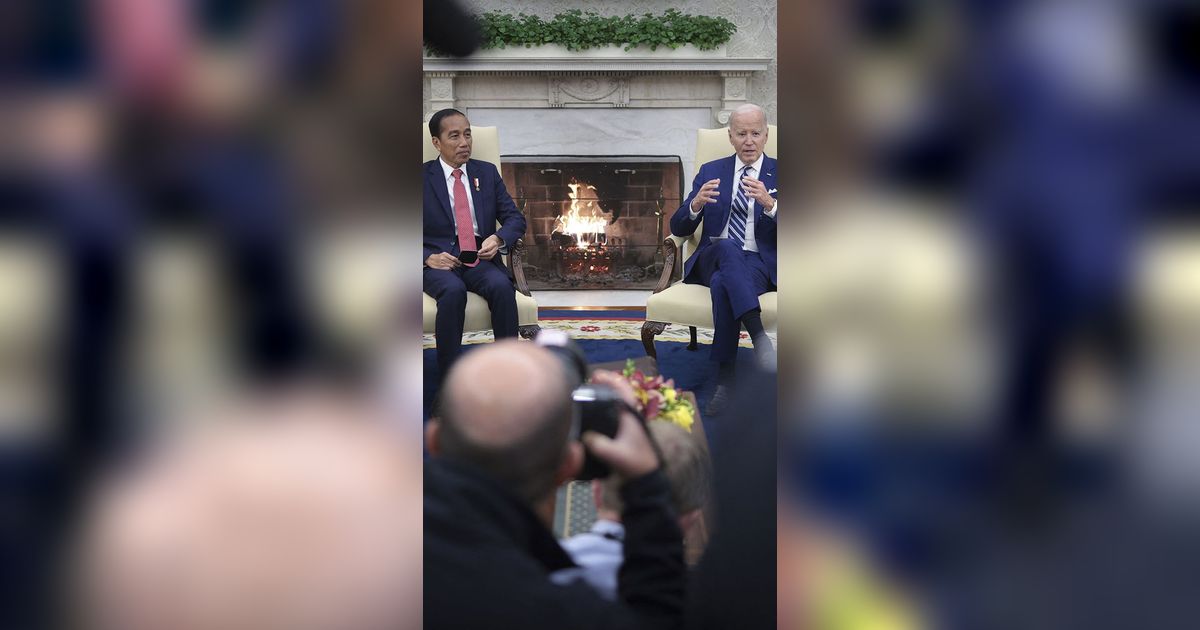 FOTO: Momen Jokowi Temui Presiden Amerika Joe Biden, Ajak Hentikan Konflik dan Kekejaman di Jalur Gaza