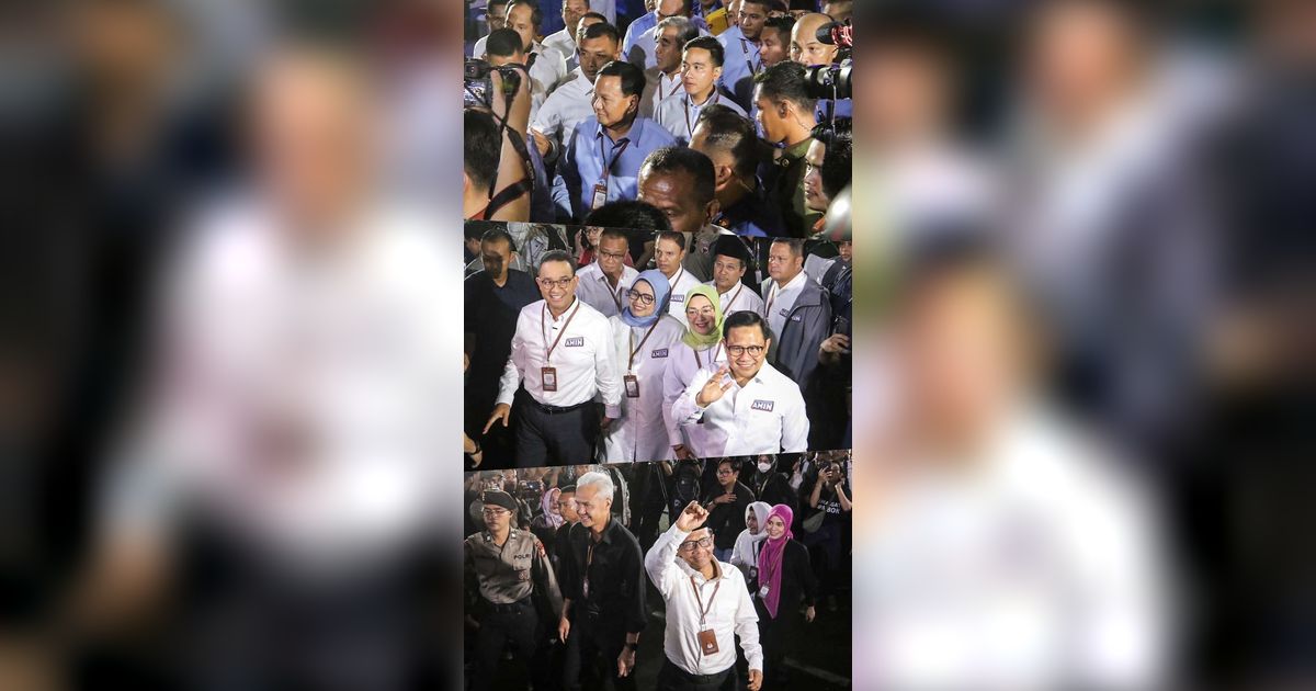 Adu Kendaraan Pasangan Capres-Cawapres Saat Ambil Nomor Urut ke KPU