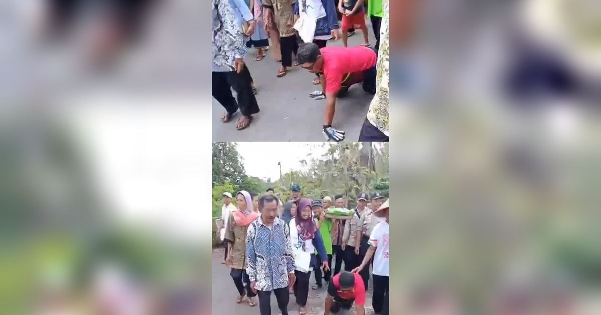 Viral Pria Lakukan Nazar Merangkak 1 KM saat Jalan Depan Rumah Diaspal, Penantian 9 Tahun Akhirnya Terwujud