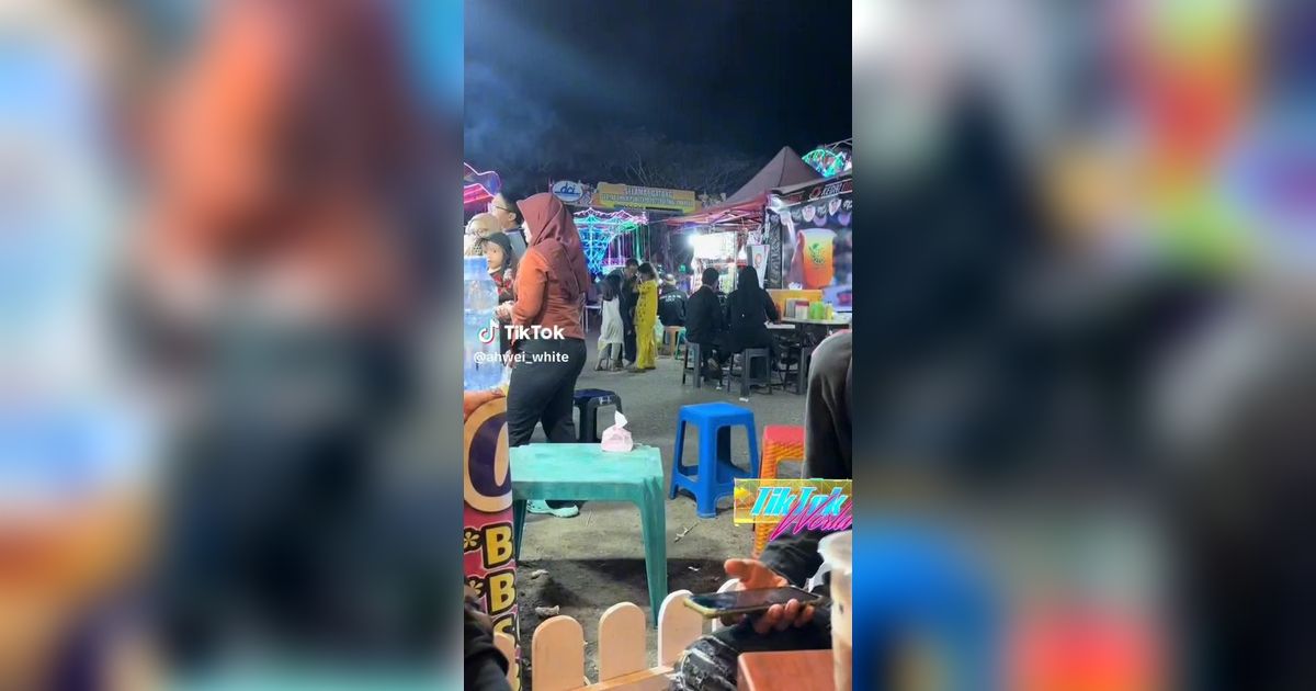 VIDEO: Bikin Nangis, Momen Tunanetra Ajak Kedua Anaknya Liburan ke Pasar Malam