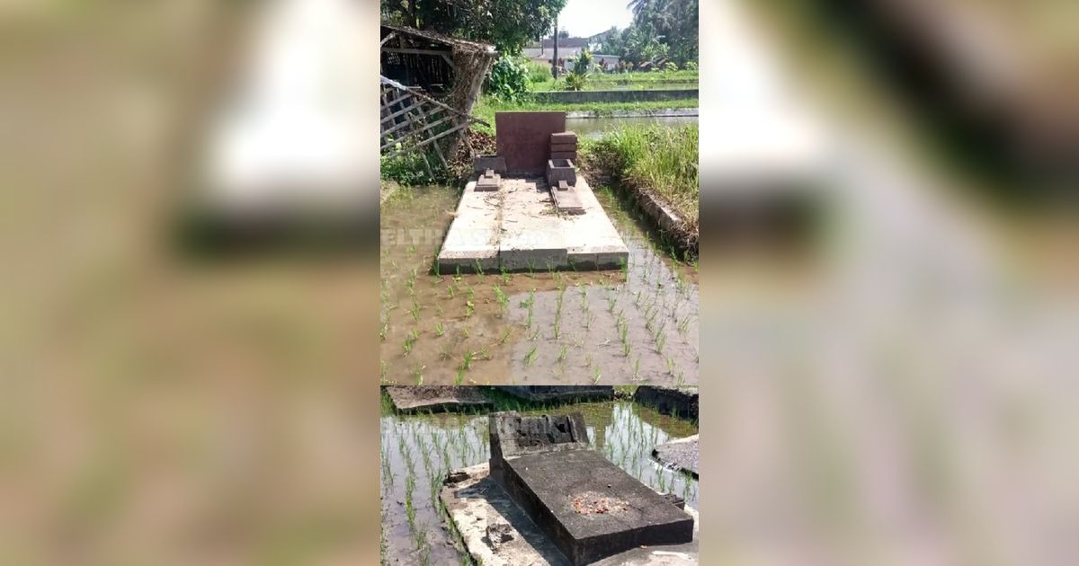 Jejak Makam Mewah Bersejarah di Blitar, Banyak Batu Marmer Hilang Kini Lokasinya Jadi Sawah