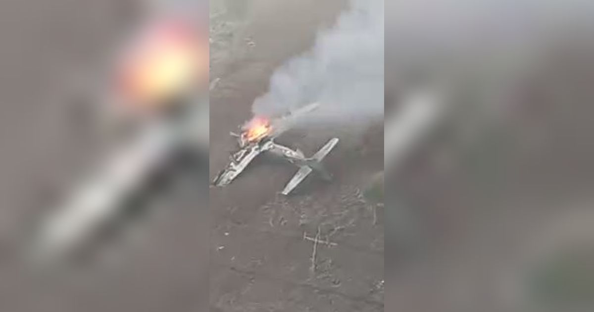 VIDEO: Penampakan Pesawat Tempur TNI AU Jatuh di Pasuruan