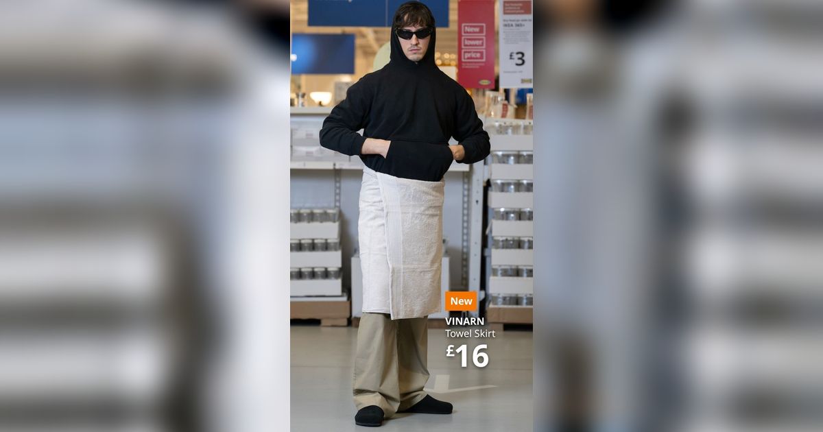 Momen Kocak IKEA Parodi Rok Handuk Balenciaga Seharga Rp14 Juta