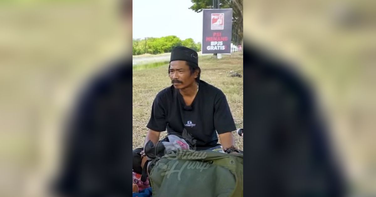 Cari Ketenangan, Pria Asal Dayak Ini Jadi Musafir Sudah 14 Tahun Sambil Bawa Tongkat Penawar Racun