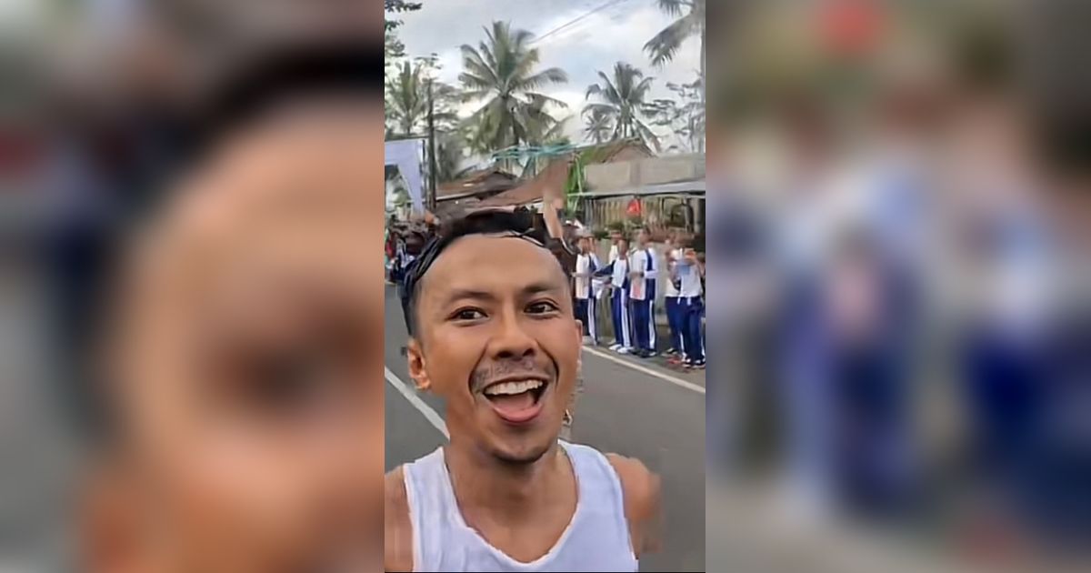 Viral Momen Pria Ikut Maraton 42 KM, Lari Santai Dapat Sorakan Suporter Bak Pemain Bola