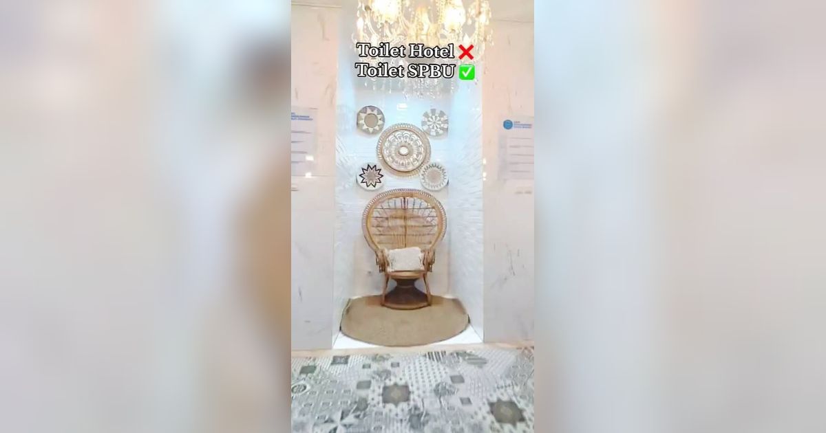 Potret Toilet Mewah di SPBU, Interiornya Bikin Melongo