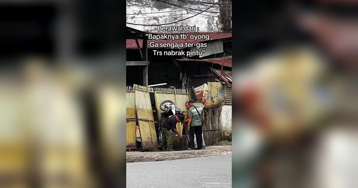 Bukti Manusia Baik Tetap Ada! Pedagang Roti Tabrak Gerbang Ini Bertemu `Malaikat Tak Bersayap`