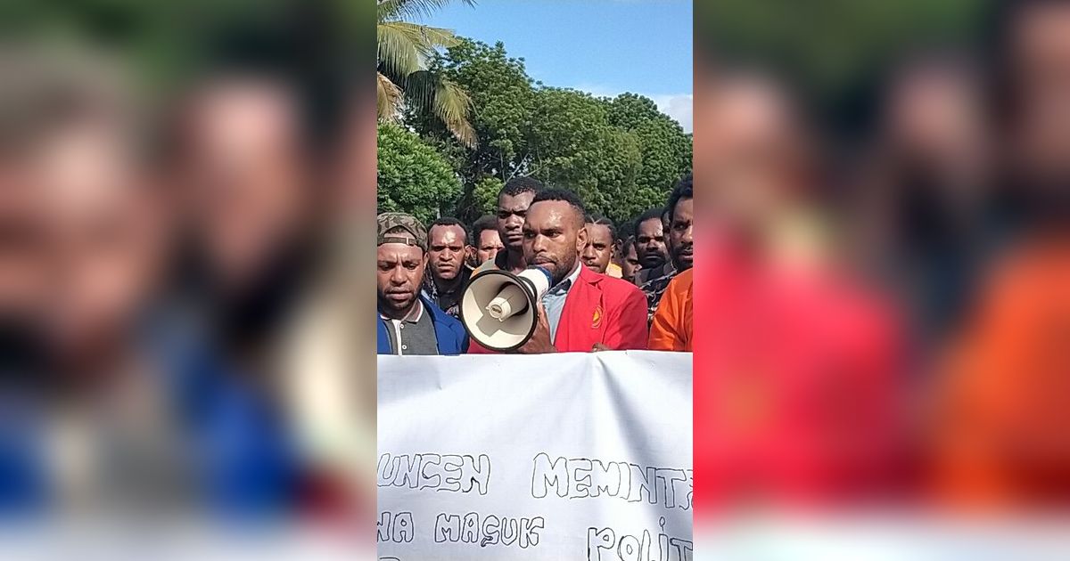 Mahasiswa Ramai-Ramai Tolak Kedatangan Ganjar untuk Beri Kuliah Umum di Uncen Papua