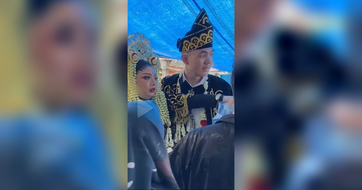 Viral Momen Pengantin di Banjarmasin Kesurupan, Mempelai Pria Minta Kembang 7 Rupa