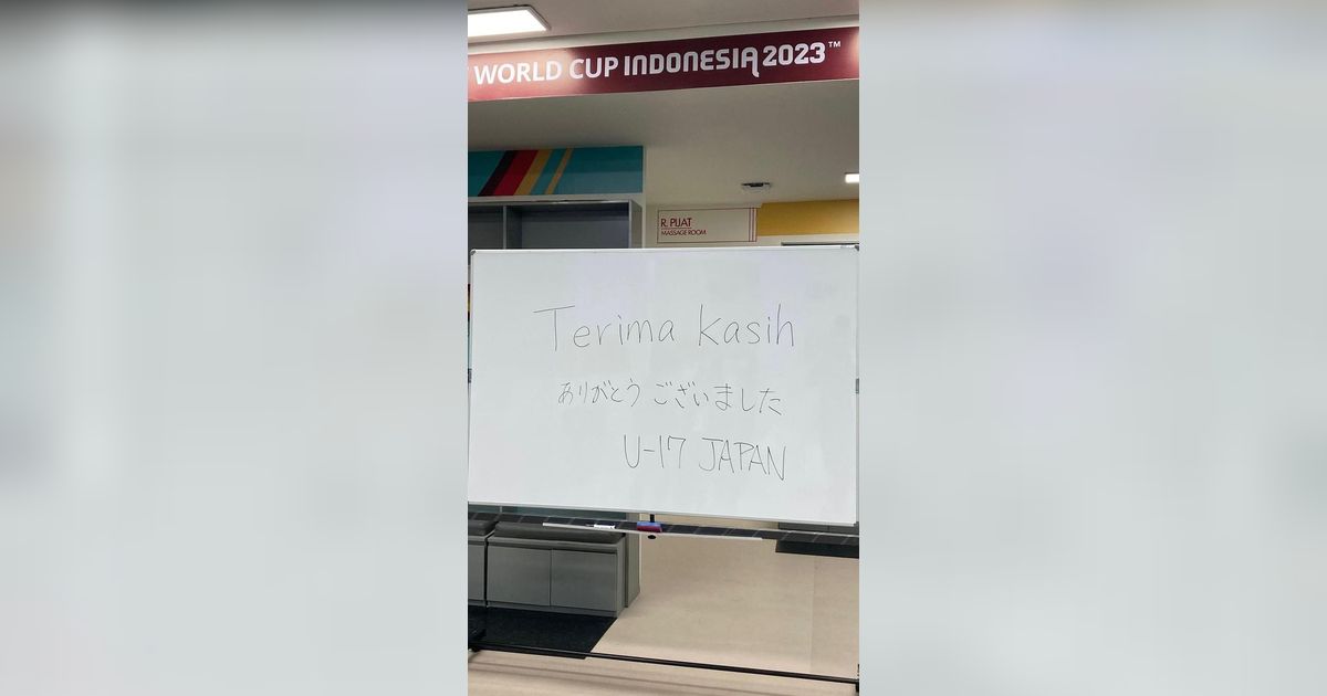 Takjub, Begini Kondisi Ruang Ganti Timnas Jepang U-17 Usai Telan Kekalahan, Beri Pesan Buat Indonesia