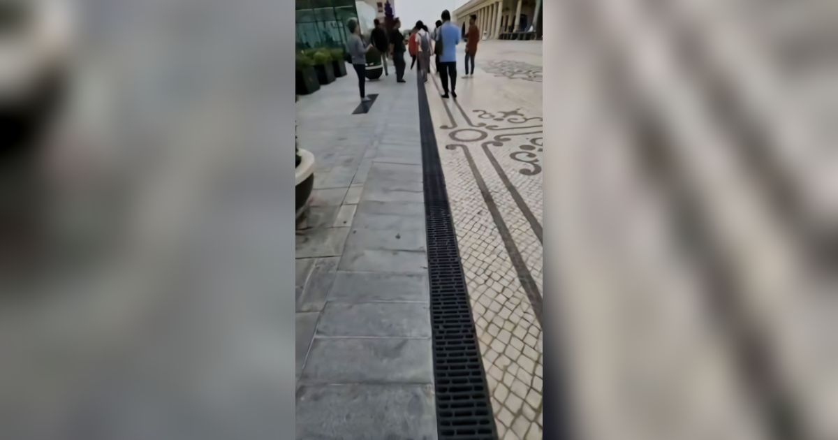 Viral! Dikira Penutup Selokan, Lempengan Besi Hitam di Jalanan dan Trotoar Kota Doha Ini Ternyata AC Luar Ruangan