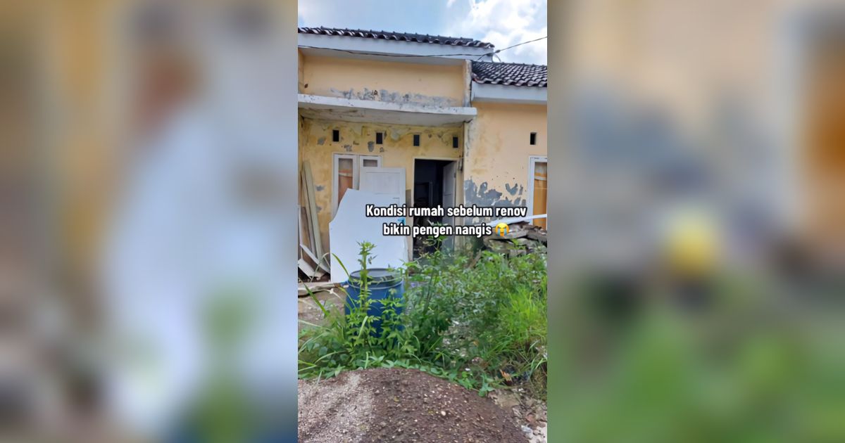 Renovasi Bagian Depan Rumah Subsidi dari Memprihatinkan hingga Jadi Cantik Estetik Cuma Keluar Biaya Rp12 Juta