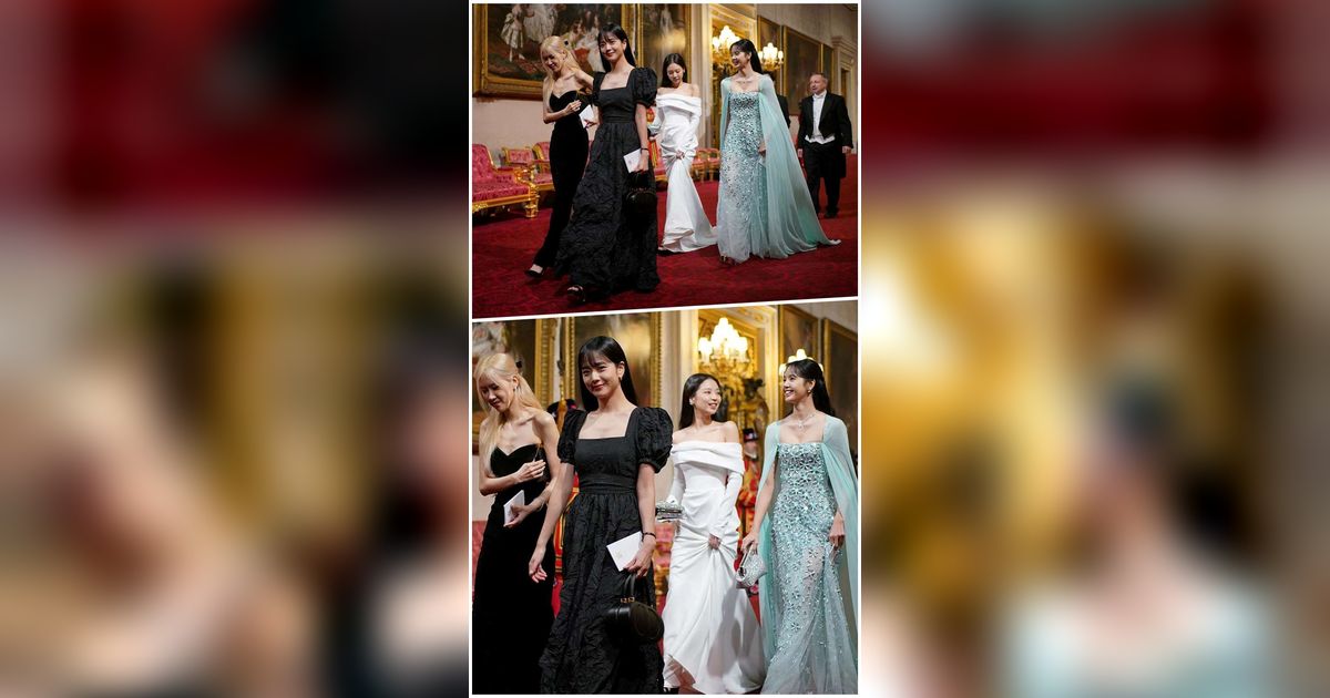 FOTO: Anggun dan Menawan, BLACKPINK Tampil Bak Putri Saat Makan Malam Bersama Raja Charles III