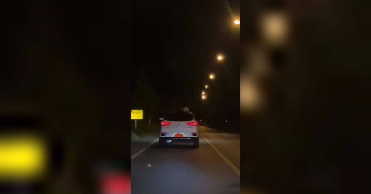 Viral Penampakan Putih Rambut Panjang di Atas Mobil Bikin Merinding, Videonya Ditonton 2,7 Juta Kali, Terungkap Saat Dilihat dari Dekat