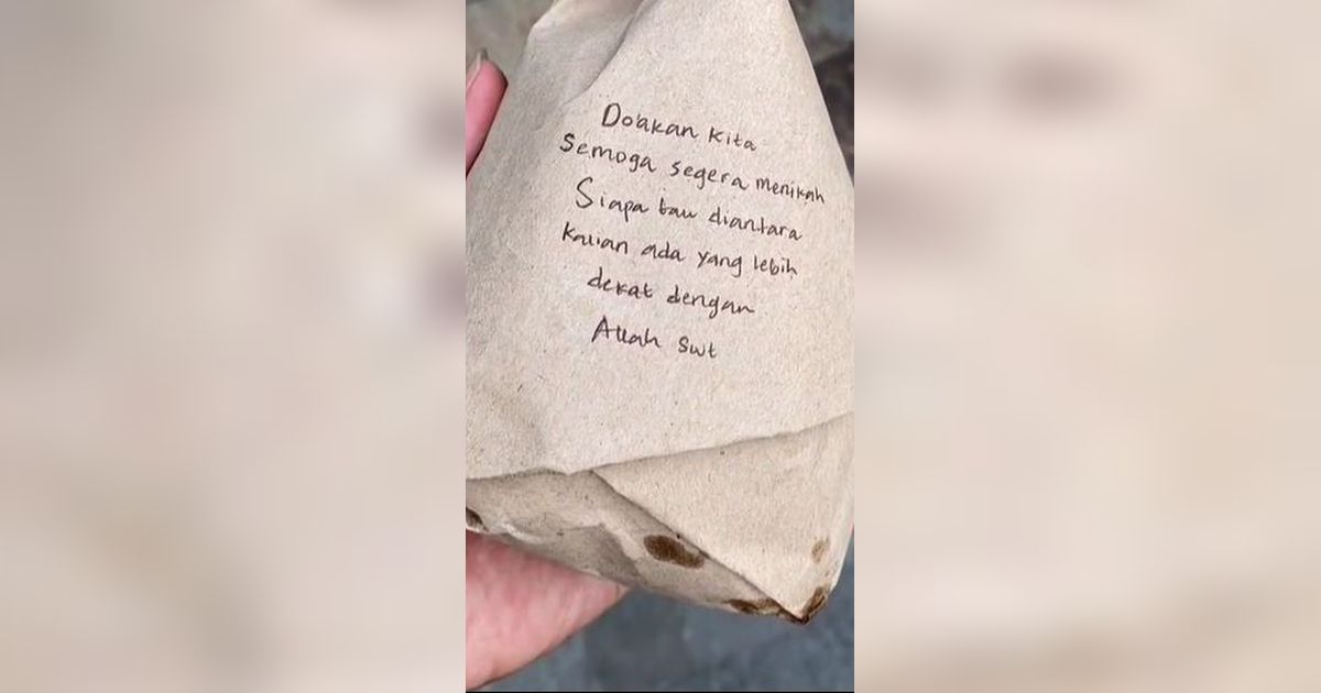 Kisah Pasangan Minta Doa agar Segera Menikah sambil Beri Makanan Gratis, Isi Suratnya Curi Perhatian