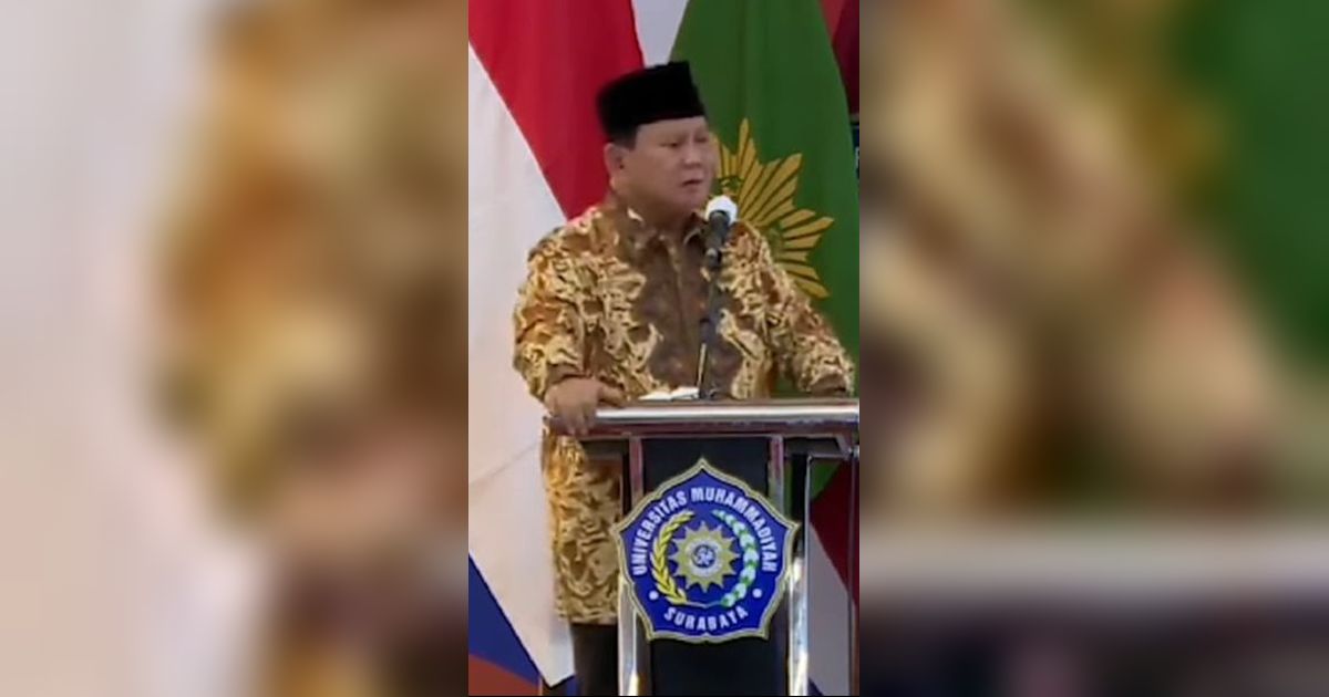 VIDEO: Momen Kocak Prabowo 'Ngambek' Waktunya Habis saat Jawab Dosen Muhammadiyah