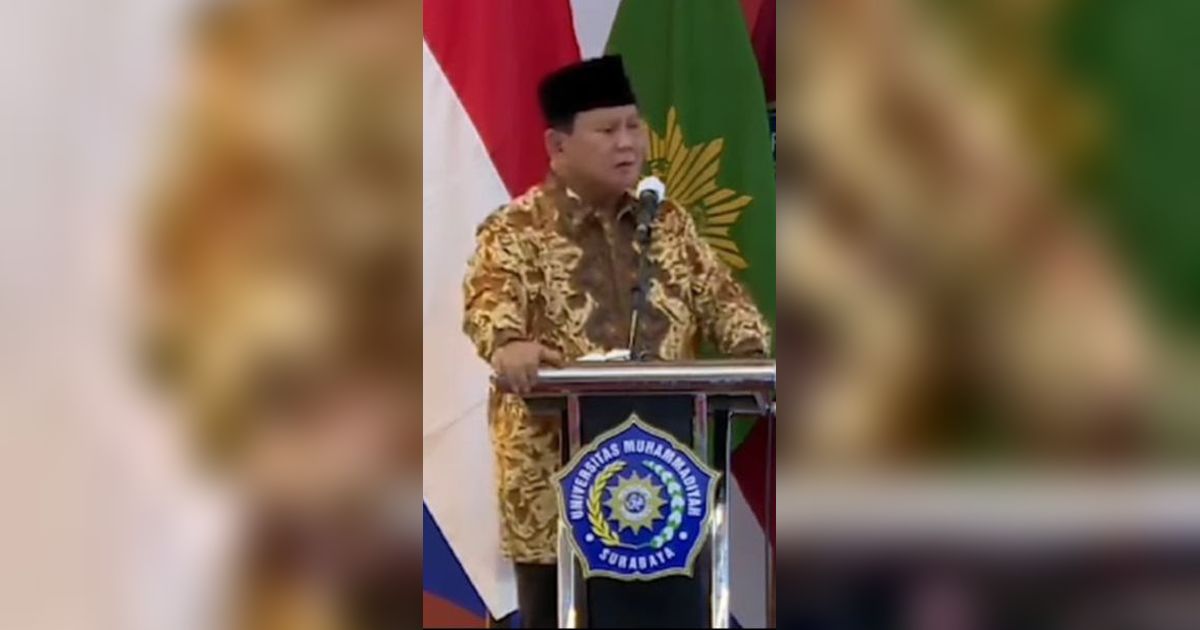 VIDEO: Momen Kocak Prabowo 'Ngambek' Waktunya Habis saat Jawab Dosen Muhammadiyah