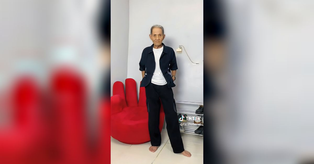 Usia hanya Angka, Viral Pria Lansia Pamer OOTD Super Modis bak Anak Muda, Dijuluki Kakek 'Skena'