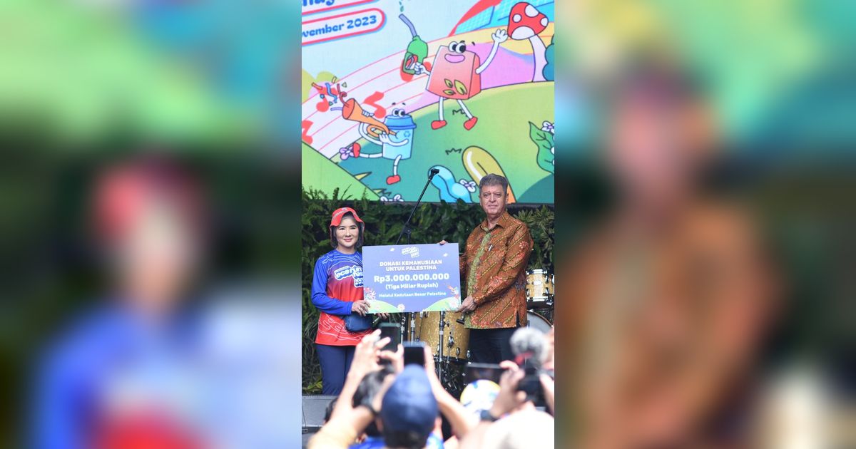 Pertamina Eco RunFest 2023 Serahkan Donasi Kemanusiaan untuk Palestina