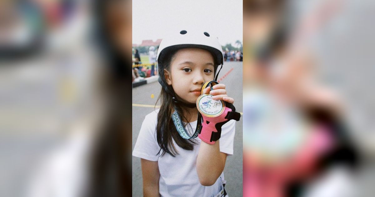 Keren! 10 Potret Gempi Anak Gading Marten saat Ikut Kejuaran Sepatu Roda Tingkat Nasional, Aksinya Banjir Pujian