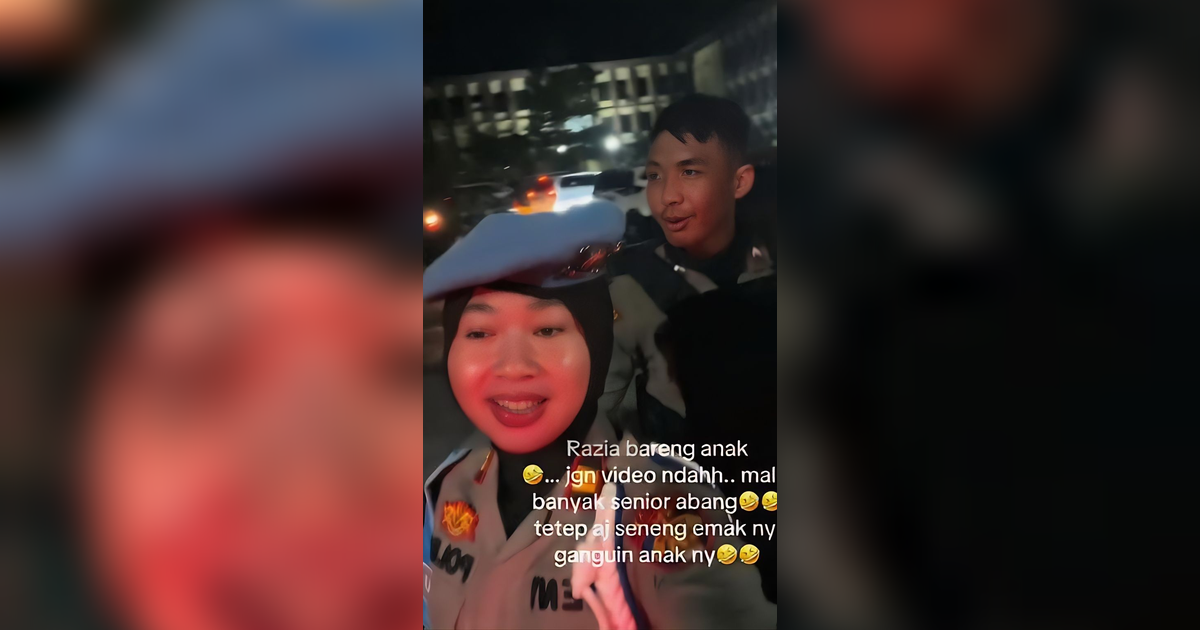 Viral Ibu dan Anak Sama-Sama Polisi Tugas Razia Bareng, Netizen: Dipantau Sampai Rumah
