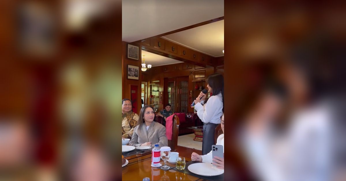 Fuji Diundang Makan Siang Bareng Prabowo di Kantor Kemenhan, Aksi Mayor Teddy Ini Tuai Sorotan