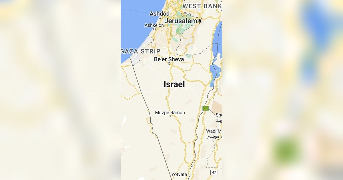 Palestina Tidak Muncul di Google Maps, China Hapus Israel di Peta Online