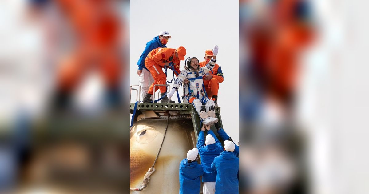 Ada Momen Menegangkan Ditakutkan Ahli saat Kapsul yang Ditumpangi 3 Astronot China Mendarat dari Luar Angkasa