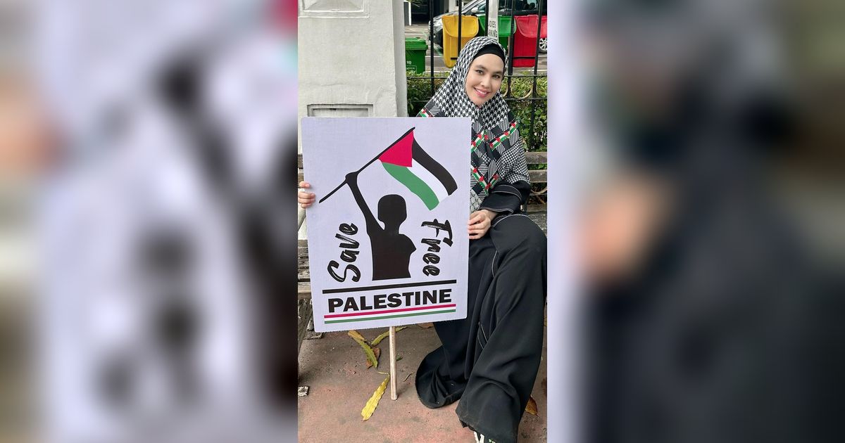 20 Gaya Artis Ikut Aksi Bela Palestina di Monas, Penampilan Aaliyah Massaid-Thariq Halilintar Disorot!
