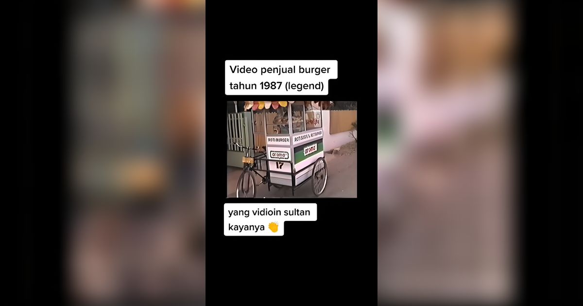 Foto Jadul Pedagang Burger Keliling Tahun 1980-an, Netizen Salfok dengan Harganya: 'yang Beli Sultan'