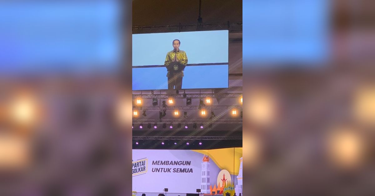 Jokowi Hadiri HUT ke-59 Golkar, Gibran Rakabuming dan Kaesang Pangarep Absen