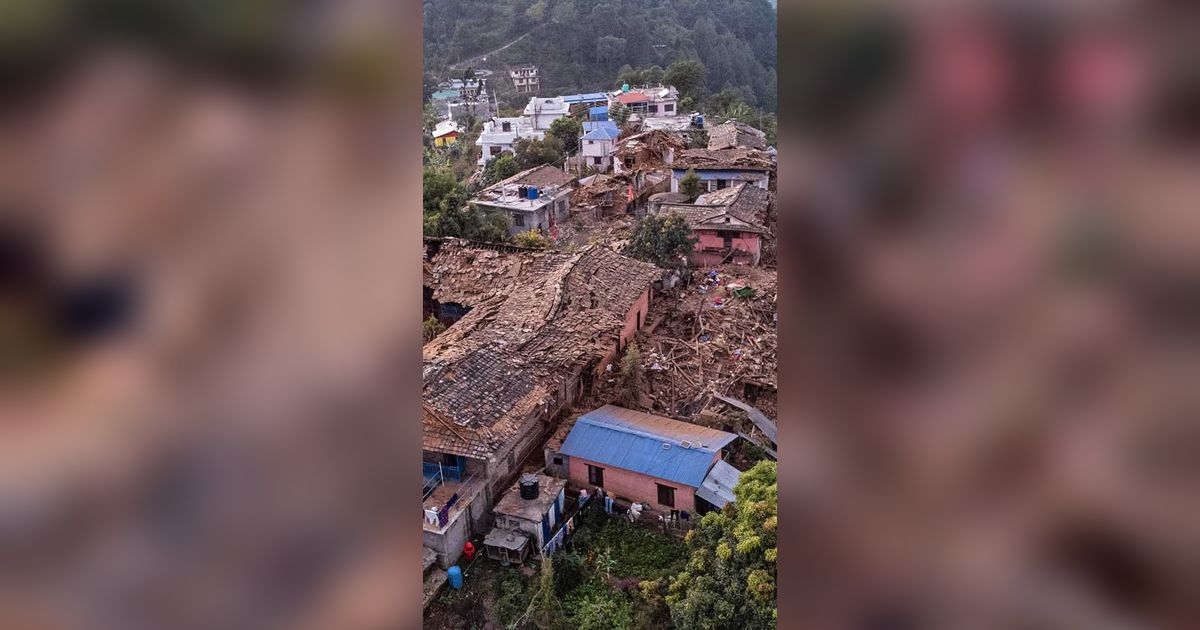 FOTO: Penampakan Nepal Luluh Lantak Diguncang Gempa 5,6 Magnitudo, 157 Orang Tewas