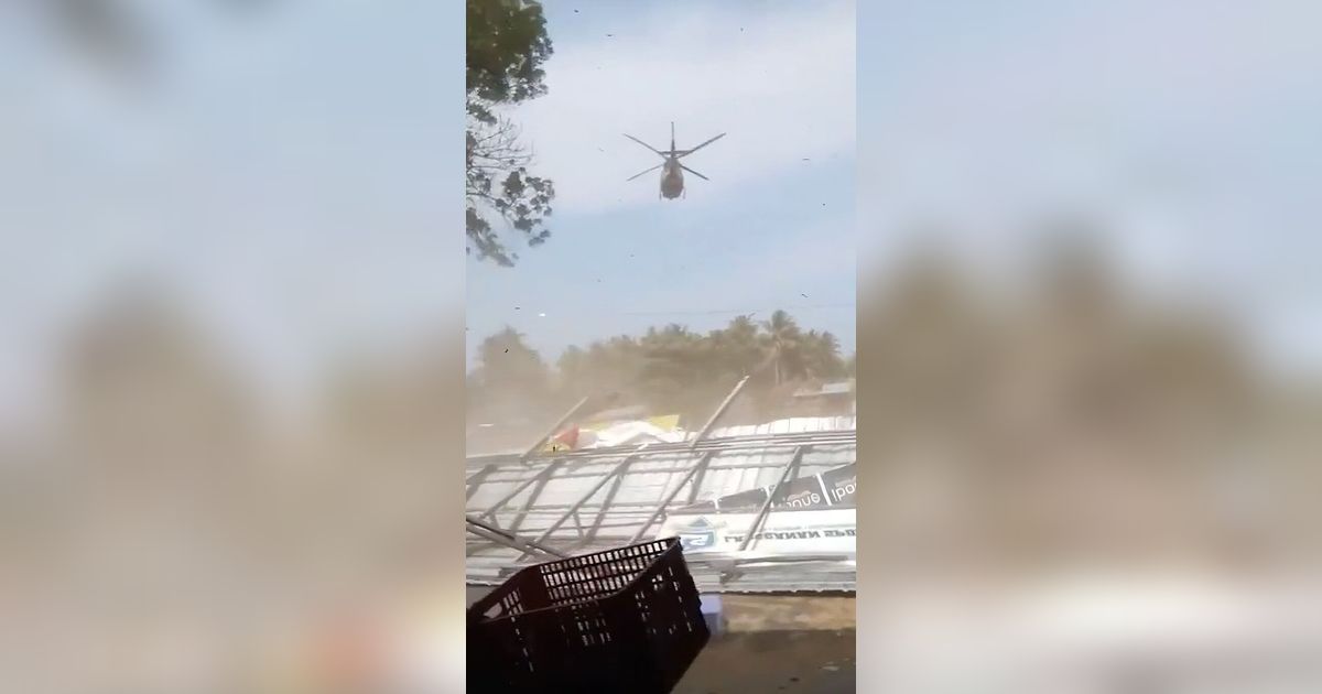 Viral Helikopter Mendarat Bikin Rusak Warung di Pangandaran, Ini Fakta di Baliknya