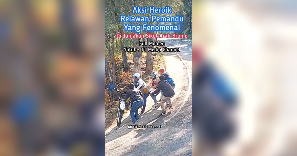 VIDEO: Horrornya Tanjakan Sikut Bromo, Banyak Pemotor Jungkir Balik