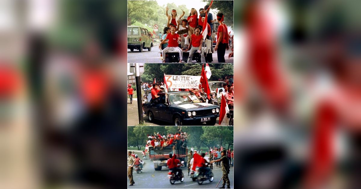 FOTO: Potret Nostalgia Saat Warga Jakarta Kampanye Partai Politik Tahun 1987