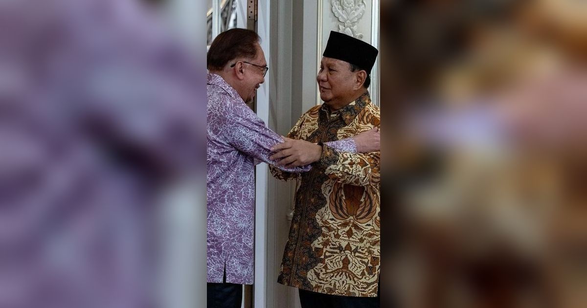 Bertemu PM Malaysia Anwar Ibrahim, Prabowo Ungkap Pernah Mandi di Kali Ciliwung