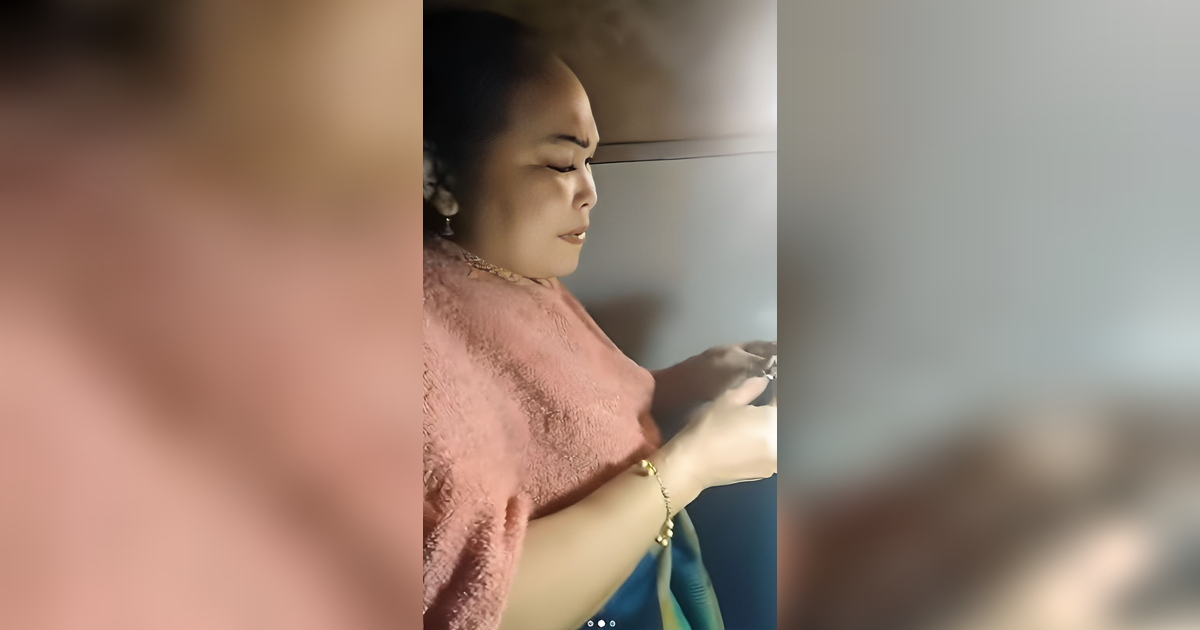 Viral Momen Emak-Emak Ngomel Mau Dandan Tapi Mati Lampu, Alhasil Alis Beda Sebelah