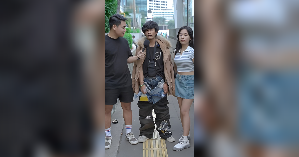 Viral Pemuda Pakai Style Celana Berlapis dan Tak Pernah Dicuci, Ngaku Ampuh Dapetin Cewek Spek Bidadari