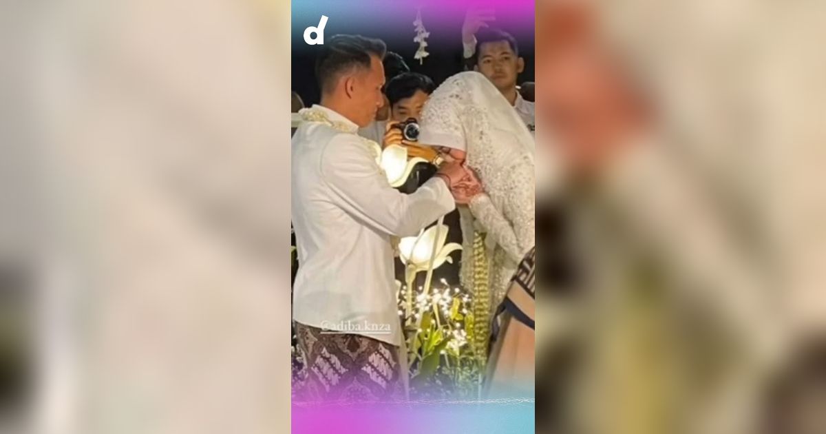 Sah! Video Akad Nikah Adiba Khanza & Egy Maulana, Abidzar jadi Wali Nikah