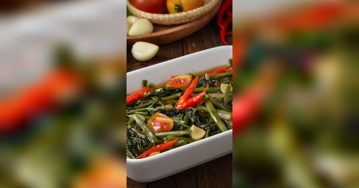 2 Resep Simpel  Rumahan, Tumis Kangkung Tauco