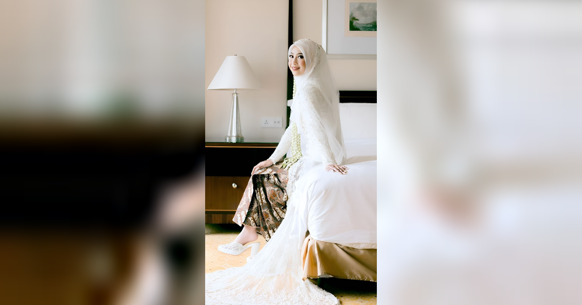 Bedah Gaun Akad dan Resepsi Pernikahan Adiba dan Egy Maulana, Perpaduan Warnanya Unik